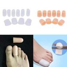 Pack of 10pcs, Silicone Toe Caps & Protectors, Open Toe Tubes for Soften Soothe