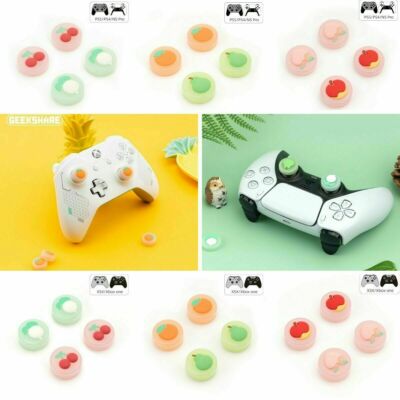 GeekShare Fruit 4Pcs Silicone Joy Con Thumb Grip Joystick Caps For XBOX&PS4&PS5