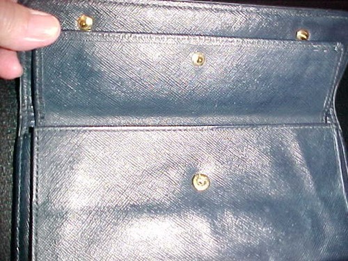 Louis Vuitton Mini Porte Tresor Wallet Blue Authentic Vintage - Picture 12 of 15