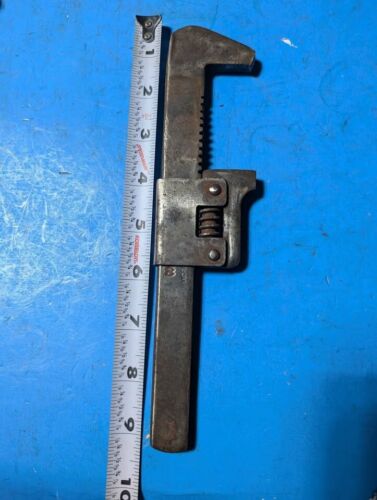 VINTAGE Bike Wrench WIZARD No.9 Early ADJUSTABLE Monkey Motorcycle USA Nice! - Picture 4 of 4