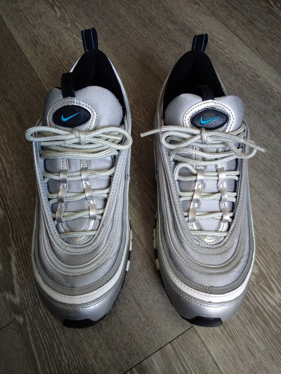 Tenis Airmax Air Max 97 Verde Agua Air Max 97 Aqua Blue Silver