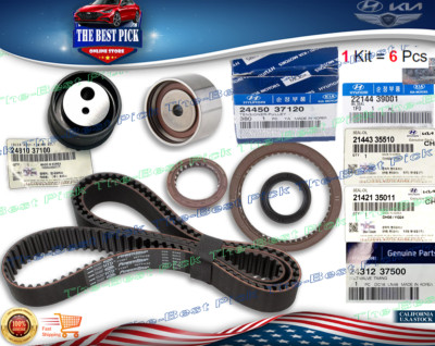 GENUINE Timing Belt Kit + Tensioner KIT for Hyundai Kia 2.7L 2510037202