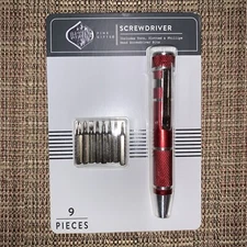 Dashing Pocket Precision Screwdriver With 8 Precision Screwdriver Bits New!