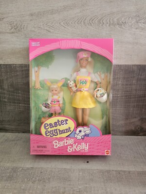 Easter Egg Hunt BARBIE & KELLY Doll Gift Set #29014 Special Edition Mattel 1997