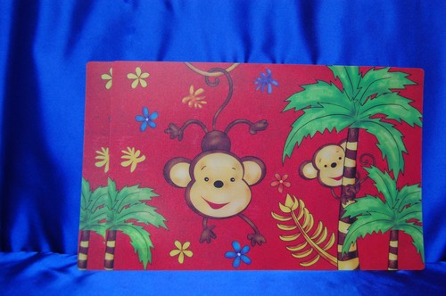 Monkey Love Party Set # 12 Monkey Cups Plates Napkins Tablecover Invites - Picture 6 of 7