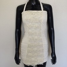 Guess Womens White Lace Bodycon Stretch Fit Mini Dress Size Small Floral S