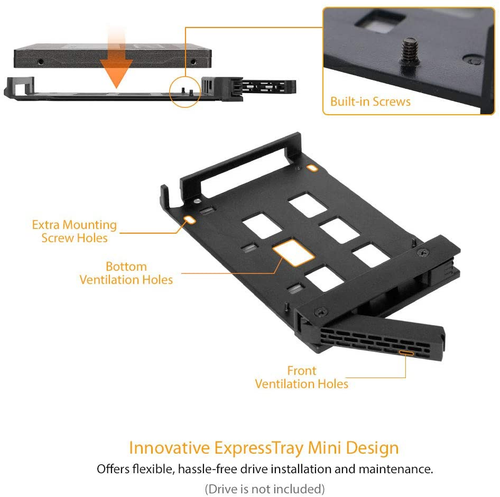 ICY DOCK 2 Bay 2.5 SAS/SATA HDD/SSD Mobile Rack + 3.5" Slot for External 5.25" B - Afbeelding 8 van 12