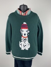 Janie and Jack Boy Pine Grove Green Dalmatian Sweater Boys Size 5