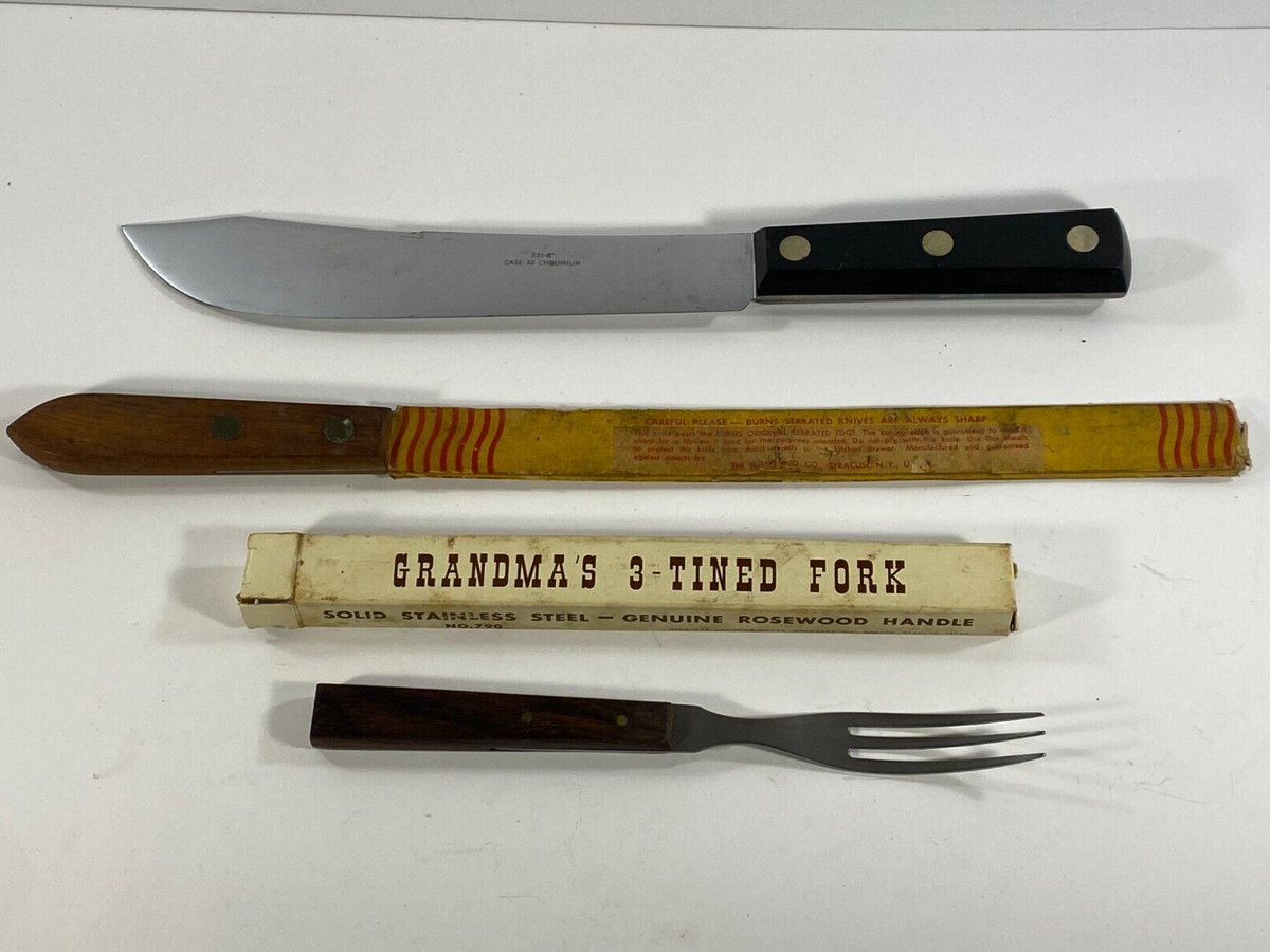 Case xx Chromium Knife 231-8' Burns Serrated Bread Knife Cover