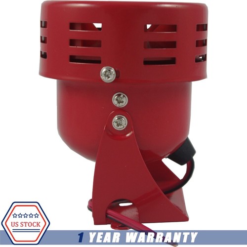 12V Electric Car Truck Motorcycle Driven Air Raid Alarm Horn Alarm 50s Red NEW - Bild 5 von 6