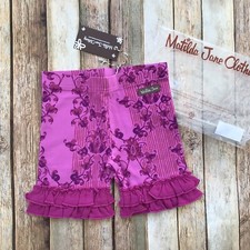 NWT Matilda Jane Littlebell Printed Shorties Enchanted Garden Girls Size 4 NEW