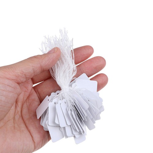 500pcs Label Tie String Strung Ticket Jewelry Merchandise Display Price Tags Set - Picture 8 of 12