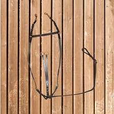 Vorderzeug Leder C.S.O. Leder, Vorderzeug mit Martingal, Hilfszügel,schwarz, WB 