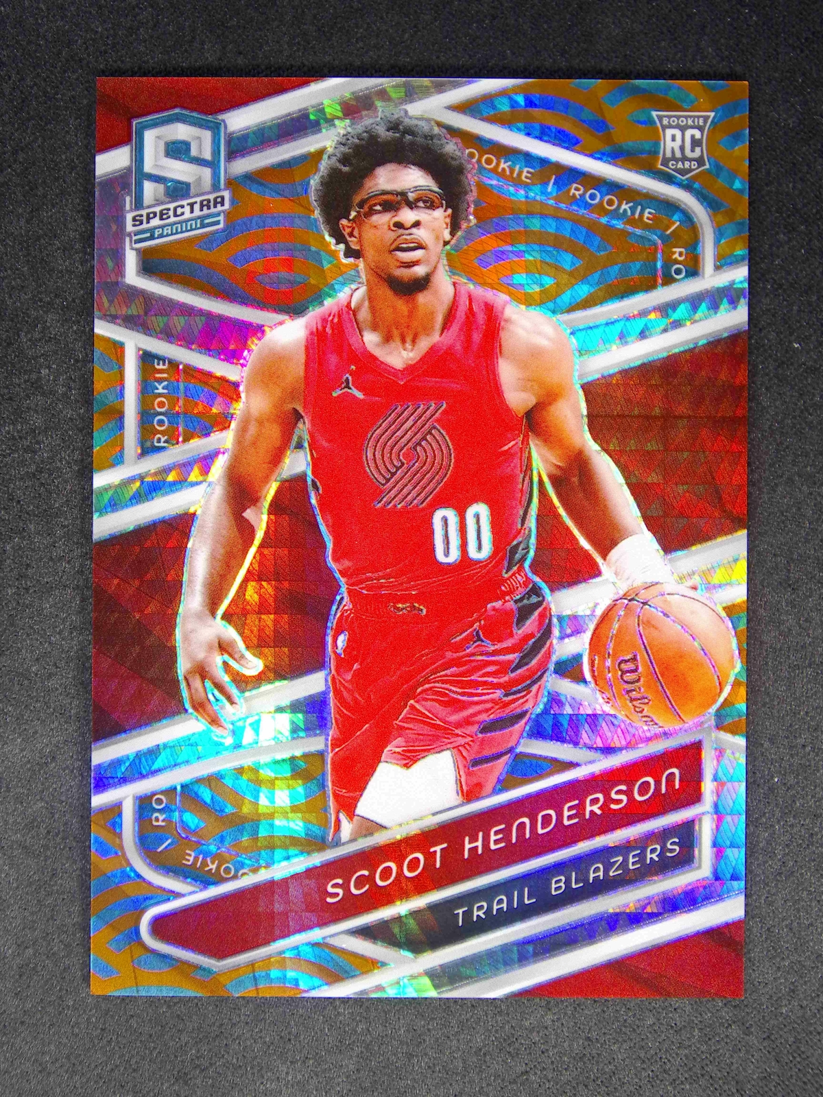 2023-24 Spectra Scoot Henderson #142 Rookie International Blue Orange 25/25≈1/1