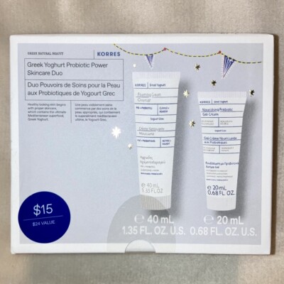 Korres Greek Yoghurt Probiotic Power MINI Duo Foaming Cleanser & Probiotic Cream