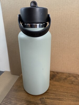 Hydro Flask Agave Green 32oz Wide Mouth Flex Cap With Straw