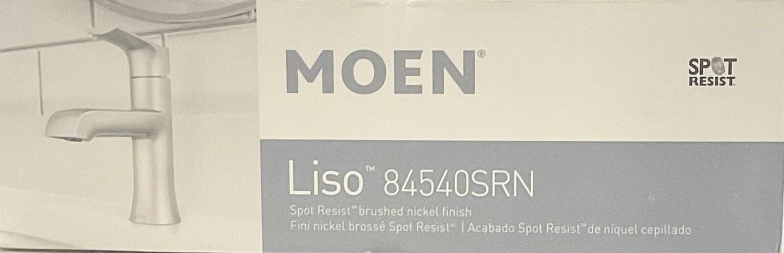 Moen Liso 84540SRN Bathroom Sink Faucet Brushed Nickel For Parts/Missing Piece