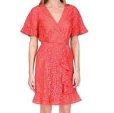 Michael Kors Geranium dress coral color NEW WITH TAGS SIZE SMALL