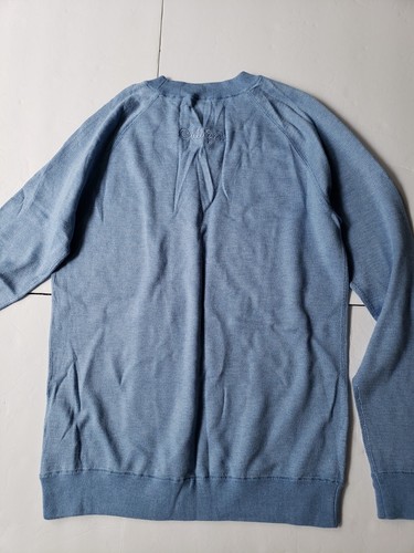 PETER MILLAR Crown Soft Birdseye Crewneck Sweater Jumper Light Blue Size S NWOT - Picture 8 of 12