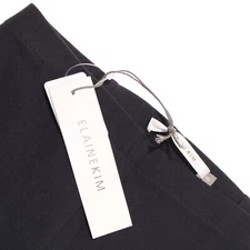 Elaine Kim NWT Tech Stretch Cropped Side Zip Pants Size XS US in Solid Blue