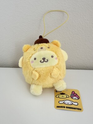 NWT Sanrio Pompompurin Cafe Fluffy Bear Mascot Plush 10cm