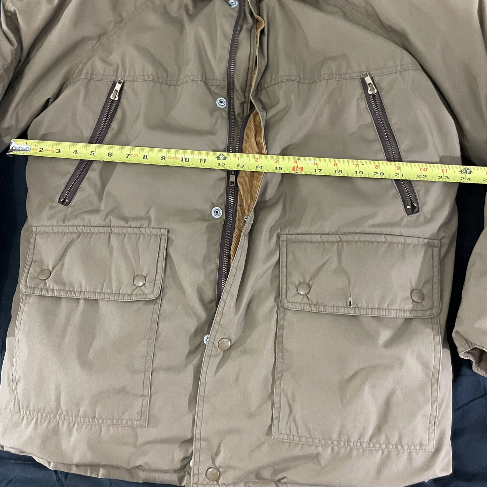 Vintage Tempco Goose Down Jacket Insulated Ranch Puffer Style Made in