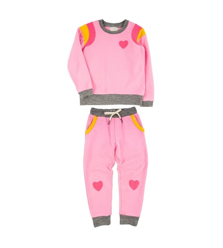 NWT sz 8 MIKI MIETTE Boutique Rainbow Brite Heart Atlas 2pc Jogging Set