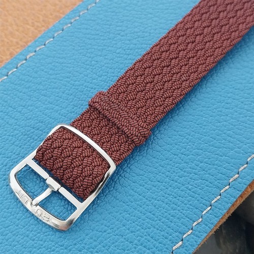 Vintage 18mm Braided Eulit Perlon Panama Neu nos unbenutzt klassisches Uhrenarmband - Bild 6 von 9