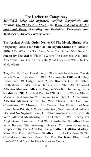 LUCIFERIAN CONSPIRACY BY DR. MALACHI Z YORK EL - Picture 3 of 5