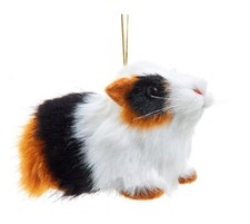 6" Kurt Adler Guinea Pig Plush Soft Animal Christmas Tree Ornament Decor