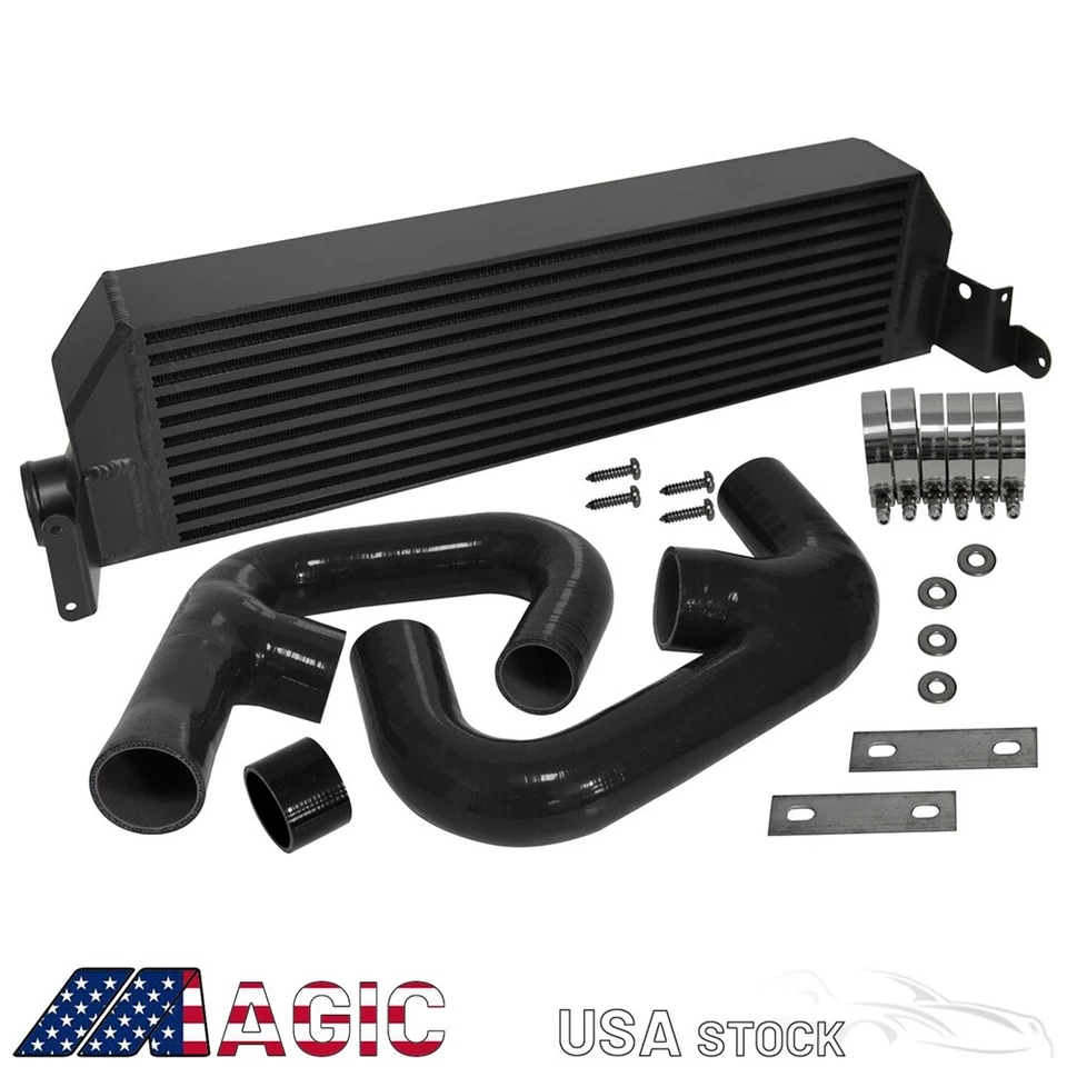 FMIC Twin Intercooler Upgrade+ Hose Kit For Volkswagen Golf R GTI MK7 Foto 3 de 4