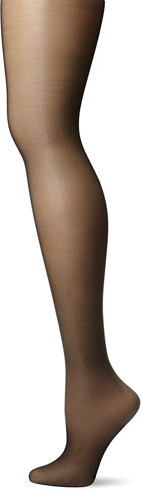 Pantimedias transparentes brillantes negras para mujer Calvin Klein 237731 talla B Foto 2 de 2