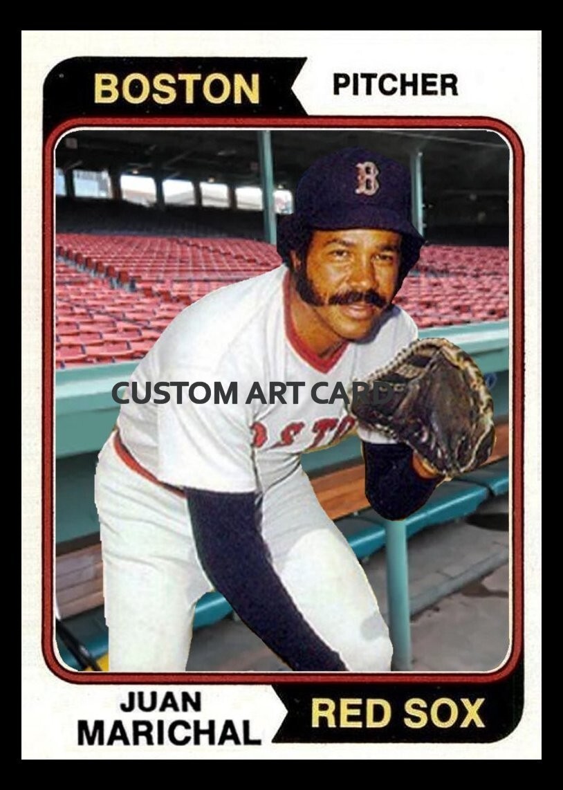 Boston Red Sox Juan Marichal 1974 Custom ACEO Art Baseball Card Blank