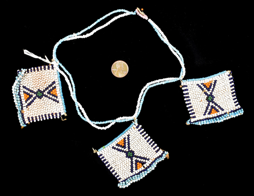 Xhosa Perlen Liebesbrief Halskette Amapasi Südafrika - Bild 3 von 3