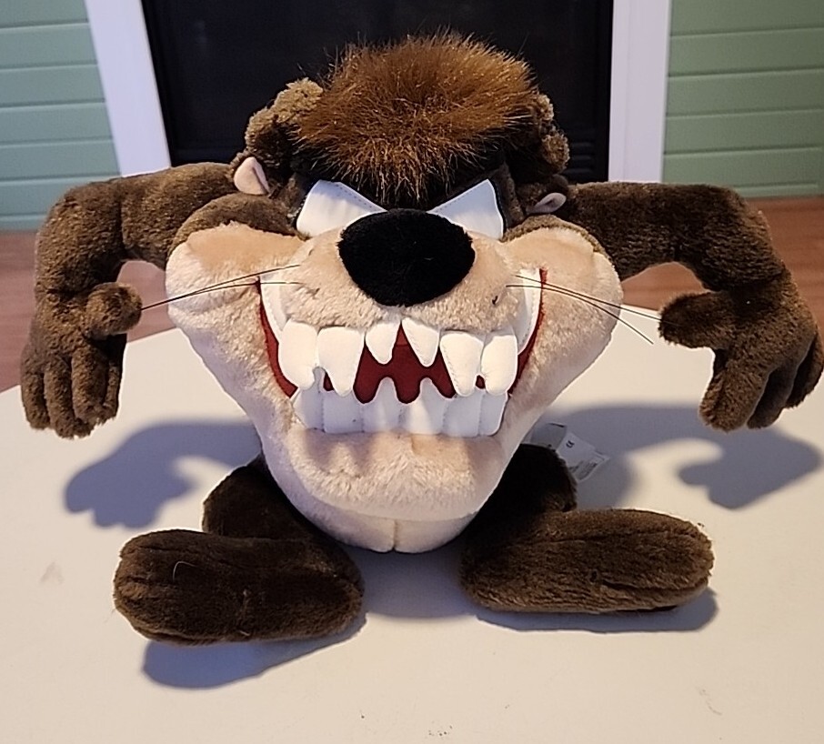 Taz Looney Tunes Plush 1997   Tasmanian Devil Very , Very Clean