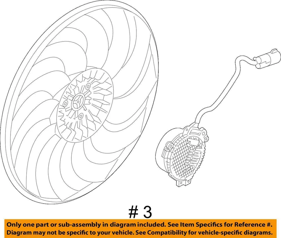 Used Engine Cooling Fan Motor fits: 2016 Chevrolet Colorado Fan Assembly 2.5 Gra Foto 4 de 4