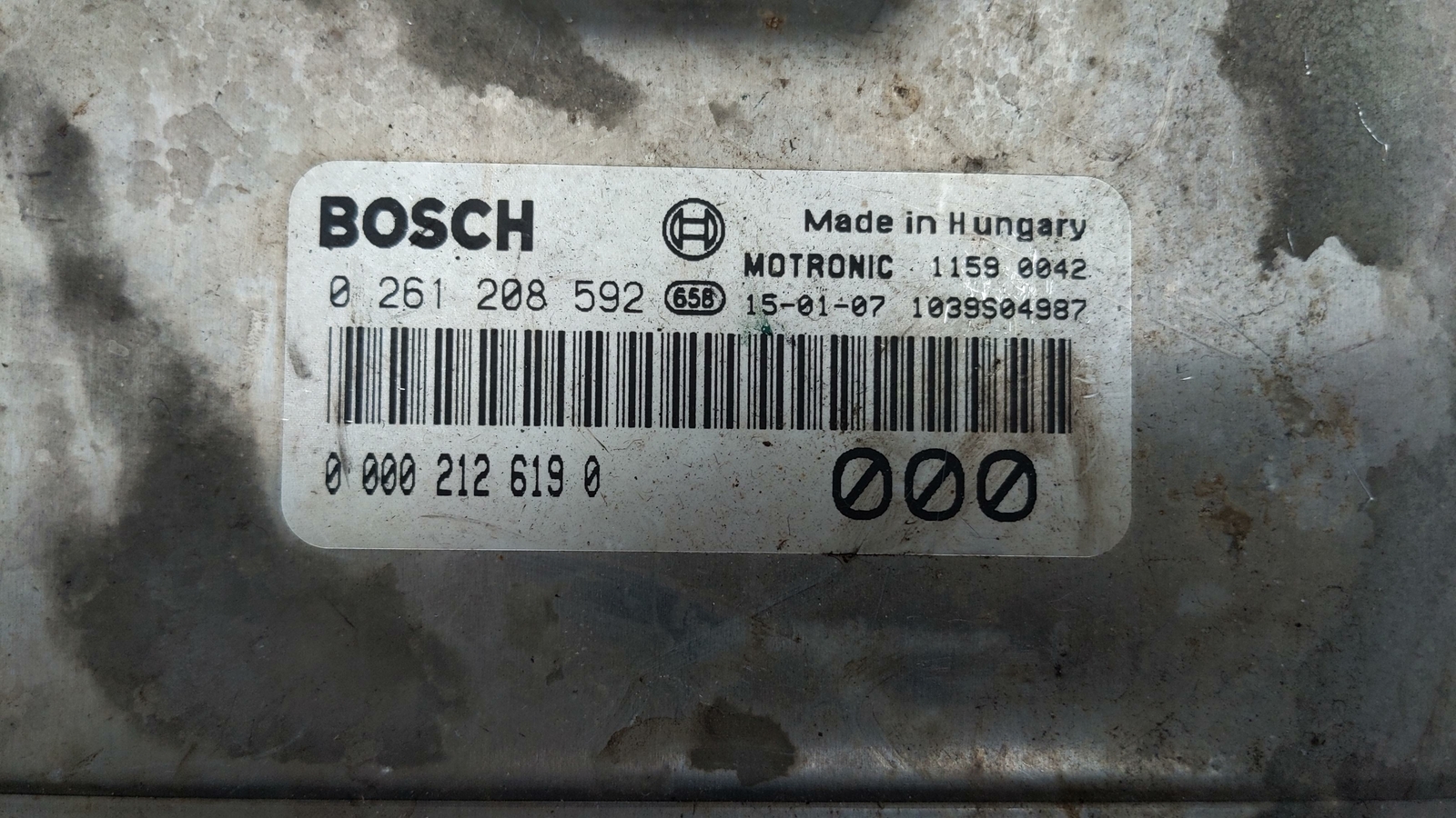 2006 MASERATI QUATTROPORTE 4.2 ENGINE COMPUTER CONTROL MODULE ECU ECM 0261208592