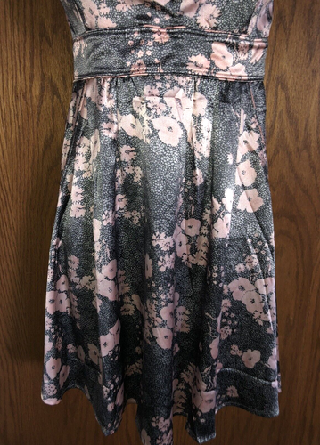 GUESS By Marciano Silk Mini Dress Lined Floral Print Multicolor Womens Sz XS NWT - Picture 3 of 12