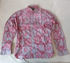 Paul Smith Vintage floral print long sleeve shirt 100% cotton , size M
