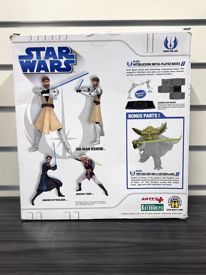 Figura Star Wars The Clone Wars ArtFX Kotobukiya Obi-Wan Kenobi con caja Foto 2 de 4