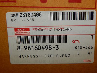 New OEM 2012-2016 Isuzu D-Max 4JA1-T Engine Wiring Harness