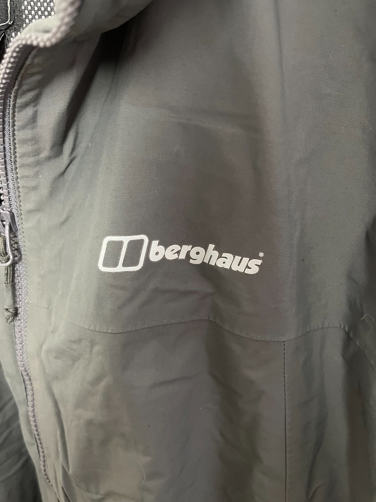 BERGHAUS Jacket Coat Mens Extra Large XL / 2XL Waterproof Grey Hiking
