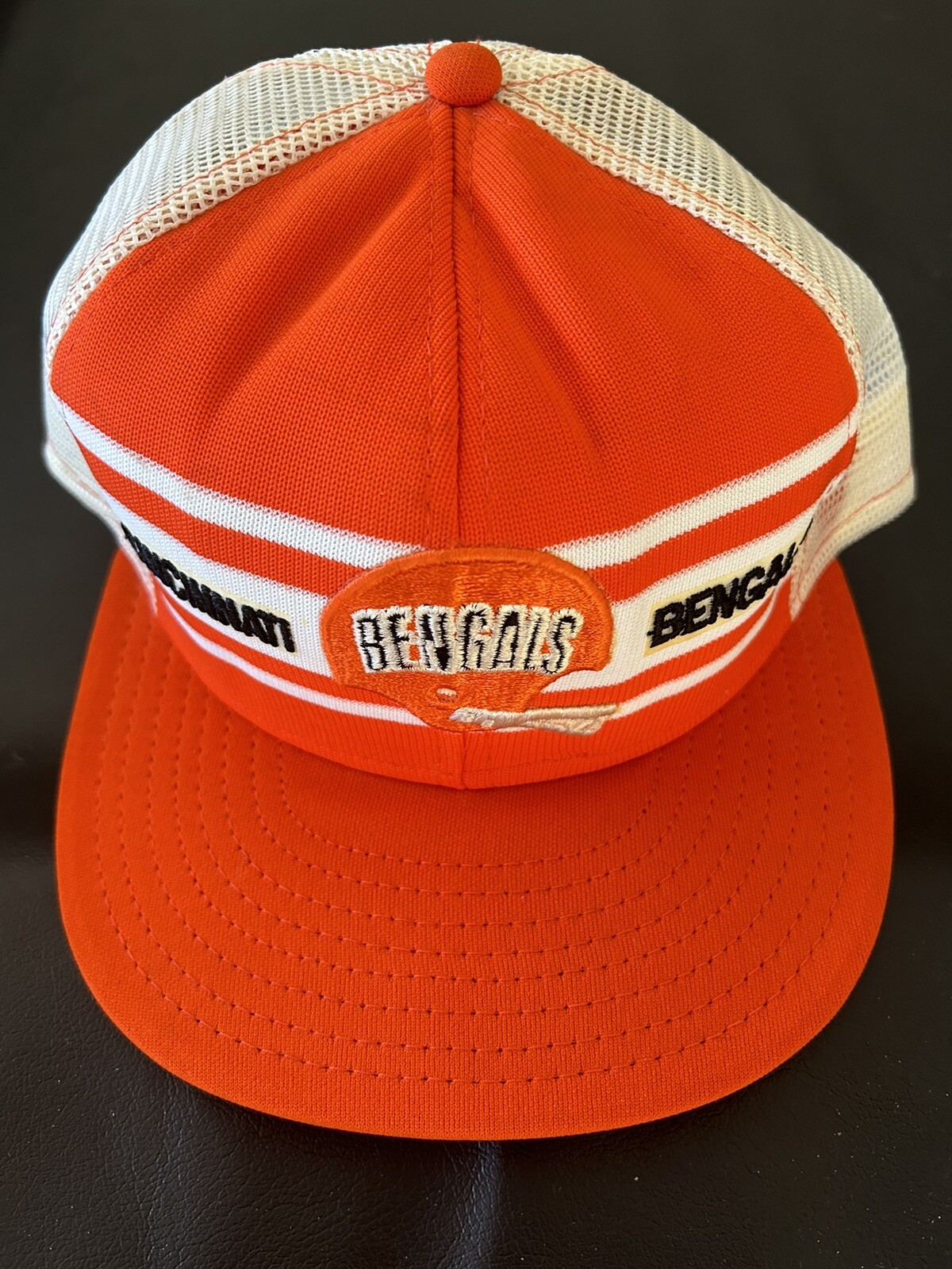 Cincinnati Bengals NFL Vintage Stripe Old School Hat. Rare! Ken Anderson!!