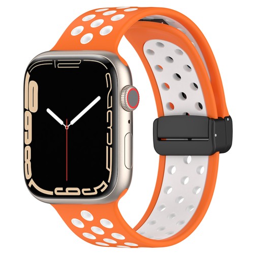 Folding Silicone Strap Band For Apple watch Series 8 7 6 Ultra 49mm Magnetic - Picture 5 of 27
