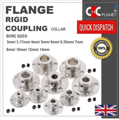 FLANGE RIGID SHAFT COUPLING STEPPER MOTOR SPACER Flange Rigid Shaft Coupling Coupler collar Clamp bracket Motor joint connector