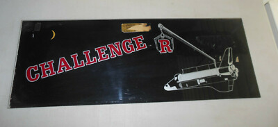 CHALLENGER CRANE space shutlle   23 -8 3/4'' arcade game sign marquee 