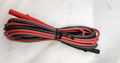 Test Lead SILICONE Banana Plug Male to Banana plug Male 6ft, cat3 1000v
