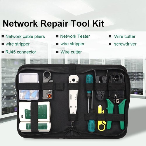 Network Tool Kit Professional Portable Ethernet Maintenance Repair Set with Bags