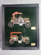 Buick Coup 1929 personalizzata e 1910 Packard Motor Car parete arte popolare da parti in metallo
