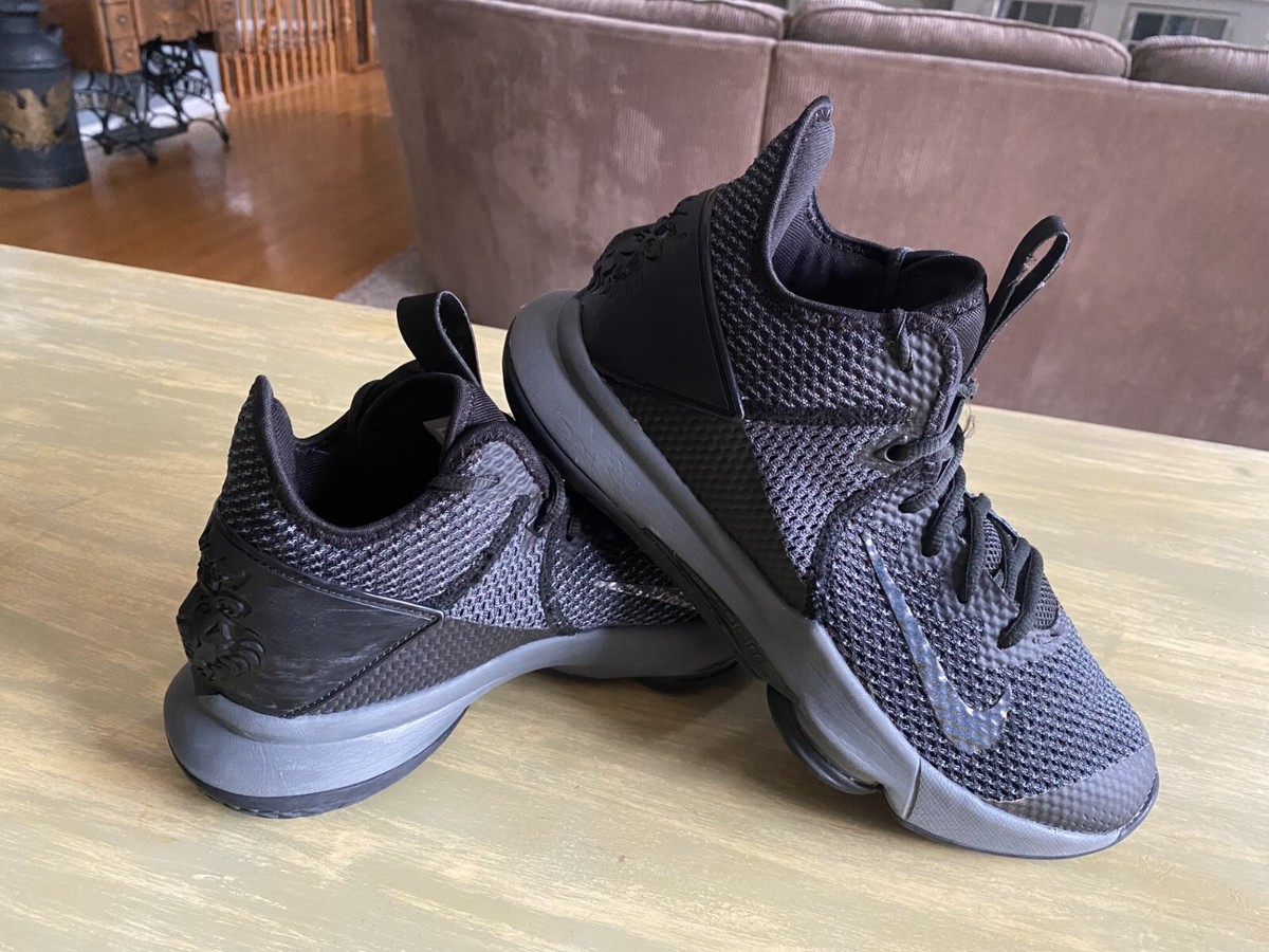 EXCELLENT NIKE LEBRON WITNESS IV BLACK IRON GREY BV7427 003  display picture 2